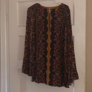 Free People Flare Sleeved Tunic Dress